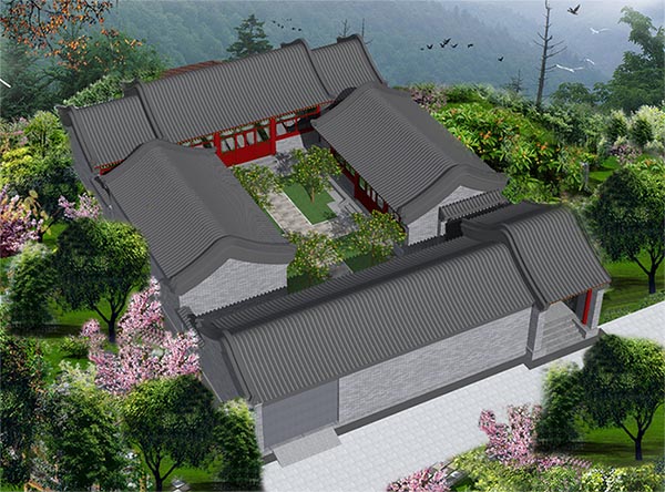 四合院房子修建设计图展示