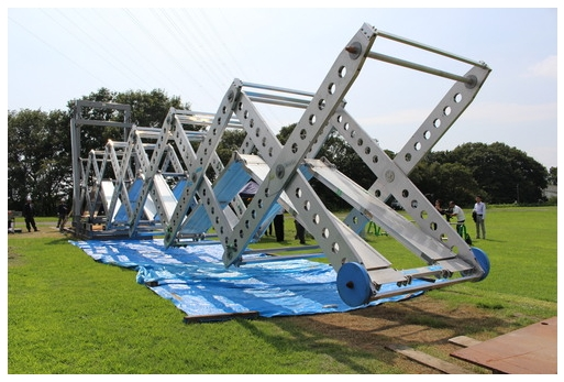 日本研制一種新型可折疊式橋