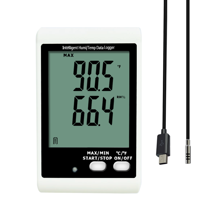 DWL 20E Sound Light Alarm Temperature And Humidity Data Logger With