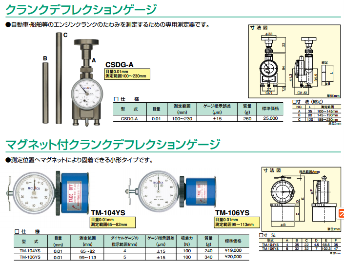 TECLOCK得樂測定器TM-106YS