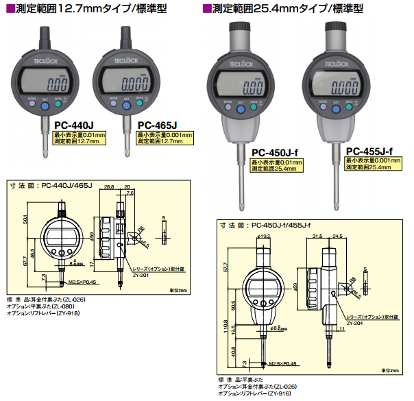 TECLOCK得樂數顯百分表 PC-485S2