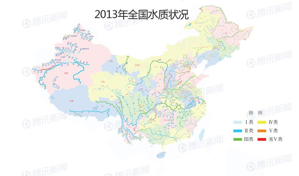 全国水污染分布地图