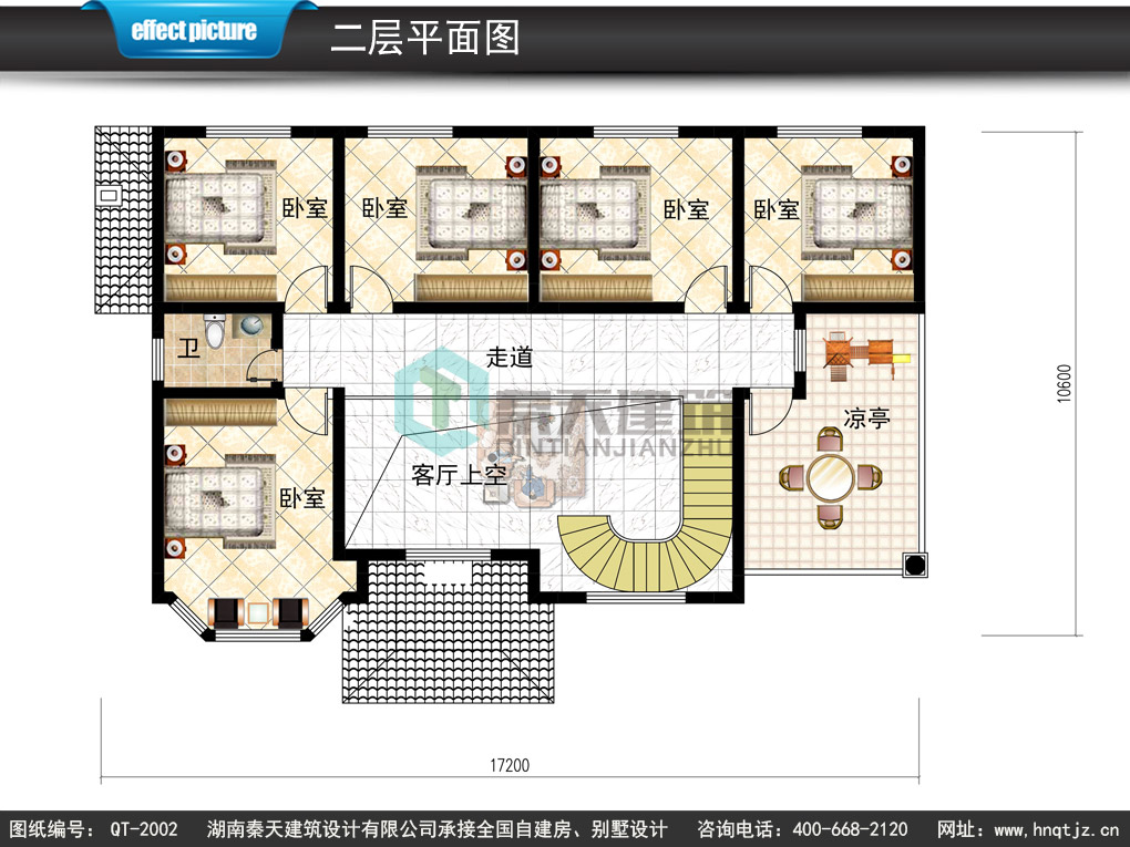 新农村二层带露台经济型小别墅设计图纸_二层农村自建房屋设计图纸