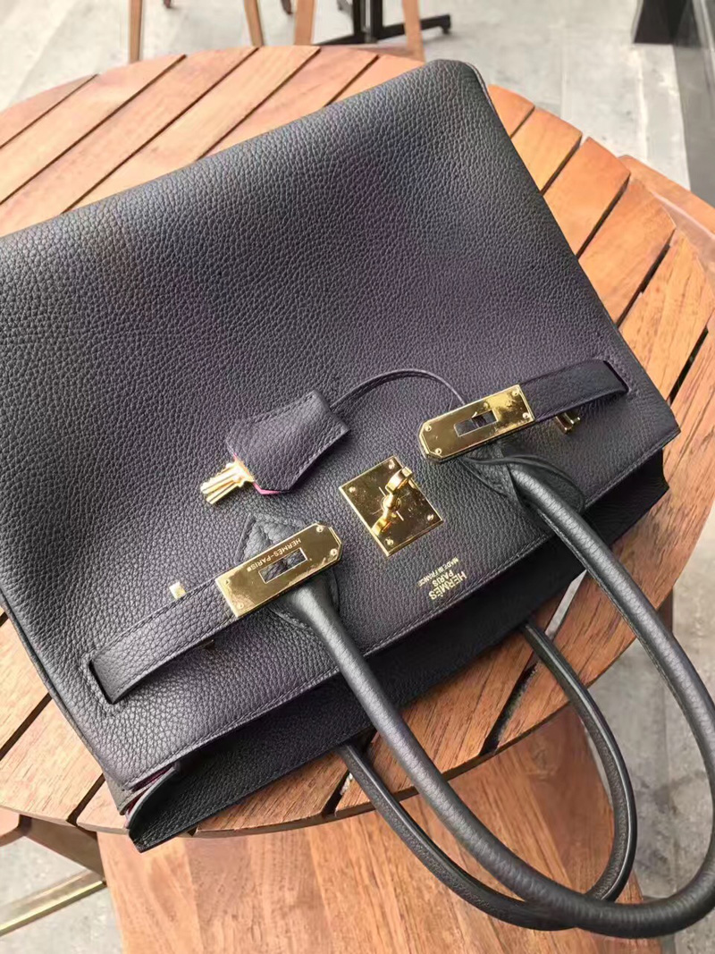 爱马仕手提包 hermes birkin系列 铂金包 纯手工定制版 30cm togo皮