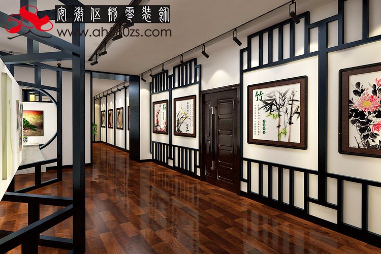 中式画廊展厅装修设计