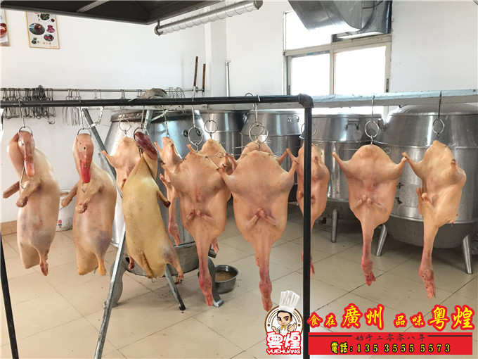 广式烤鸭培训 烧腊卤味培训哪里好 粤煌香烧琵琶鸭出品