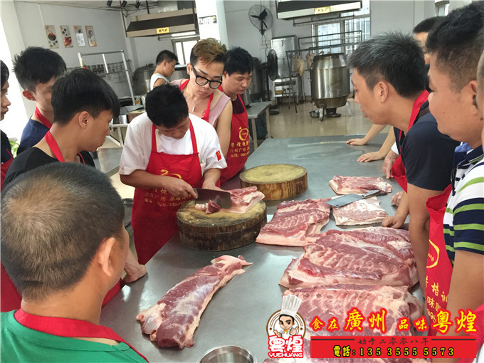 脆皮烤肉技术培训 广州专业烧卤培训 五花肉培训