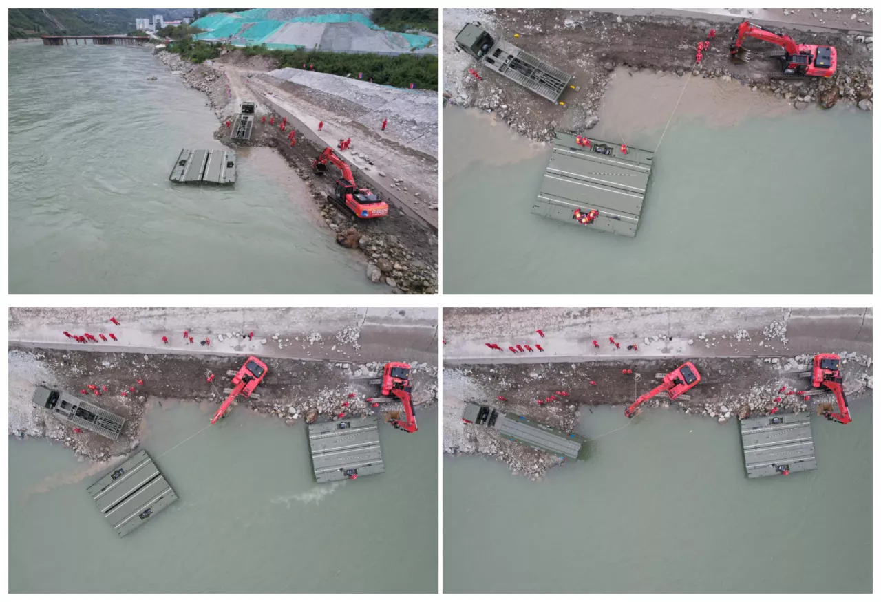 【2022】救援四川瀘定    中船應急裝備助力拓展水上救援通道