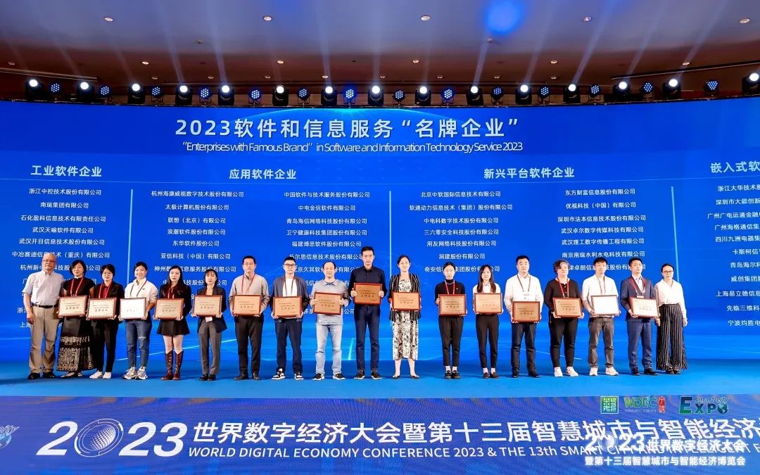 W88中文獲評2023年度軟件與信息技術服務“名牌企業”