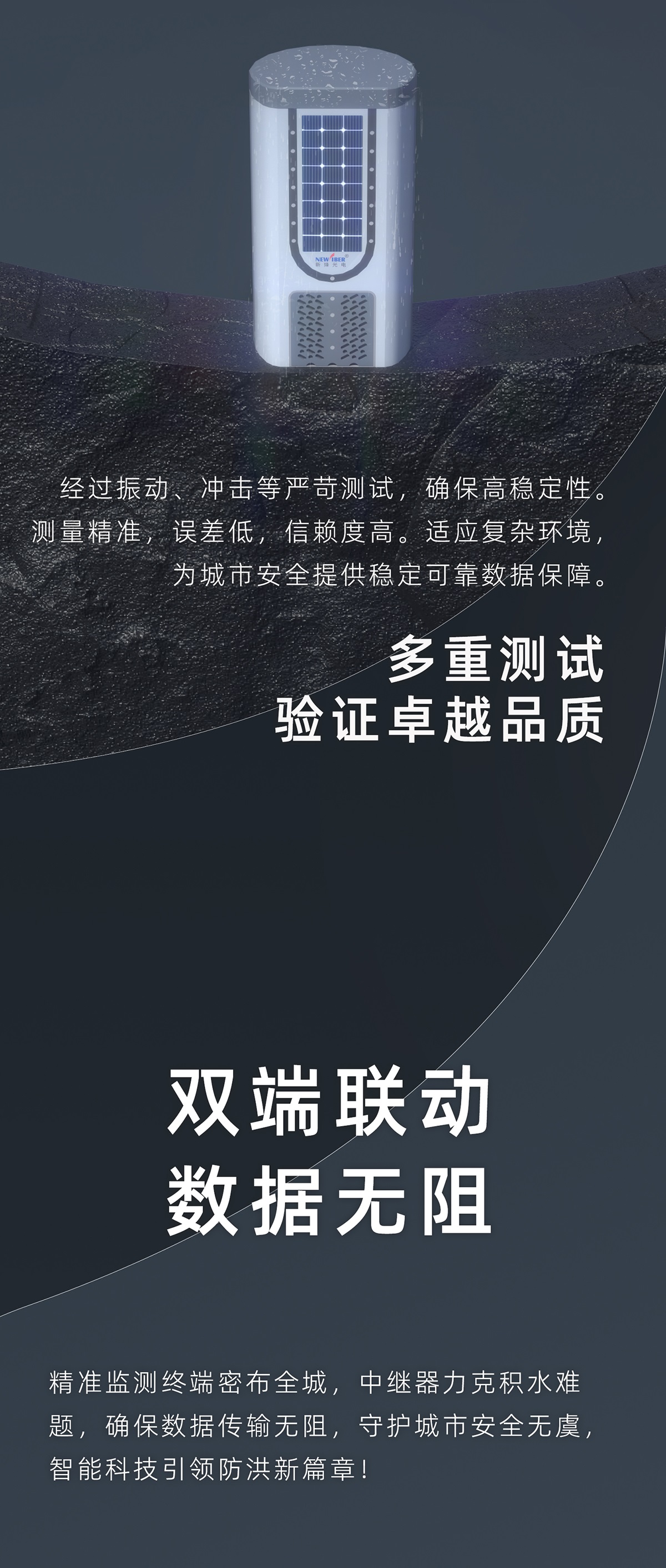 一体化内涝监测水位计（路沿型）