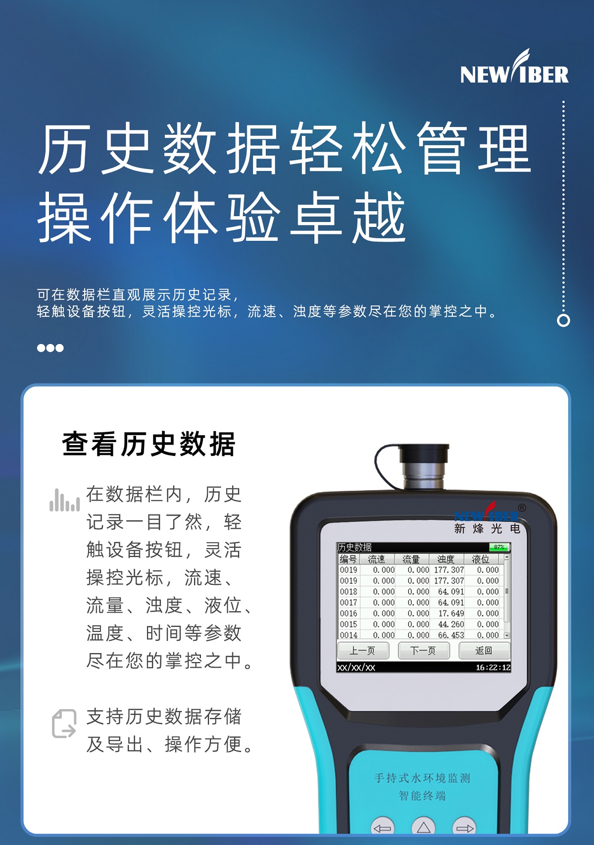手持式超声波流量测试仪
