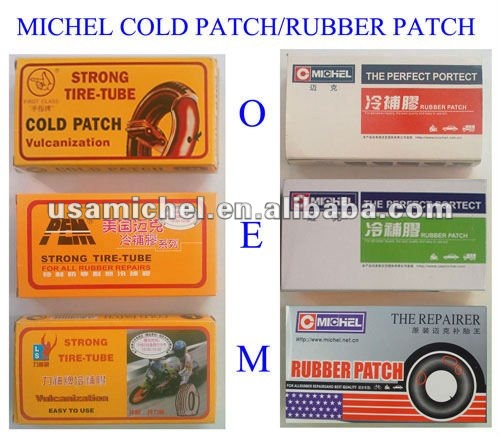 Oval- Shape Rubber Cold Patch For Inner Tube 