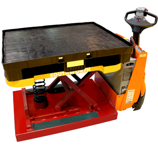 Sits on top of powered pallet truck for use in order picking