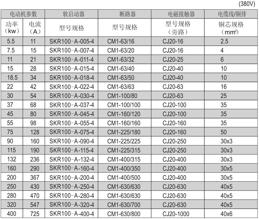 SKR100系列软启动器