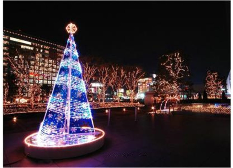 Decorative effect of outdoor LED lamp belt Decorative effect of outdoor LED lamp belt