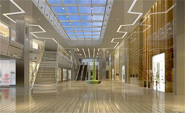 Decorative effect of LED lamp band inside shopping mall Decorative effect of LED lamp band inside shopping mall