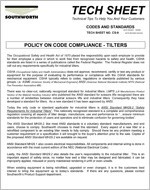 Tilter Code Compliance  