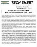 Vertical Conveyor Code Compliance