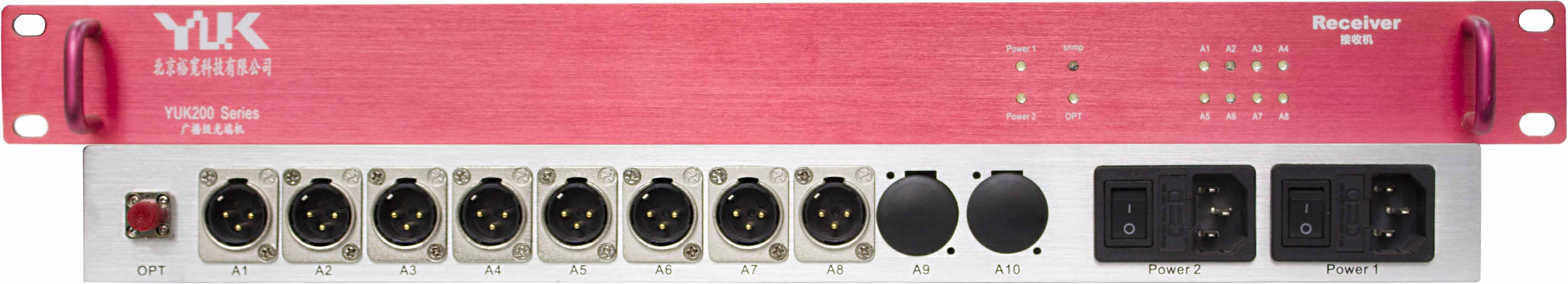 8路AES/EBU数字音频光端机
