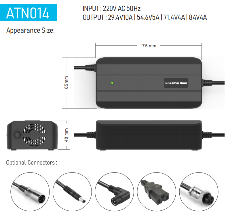 29.4V lithium battery charger ATN014