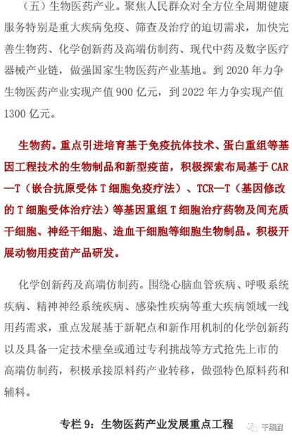 定了！重庆将建设三个细胞治疗技术应用示范中心，积极探索布局间充质干细胞、神经干细胞、造血干细胞、CAR—T、TCR—T等细胞制品