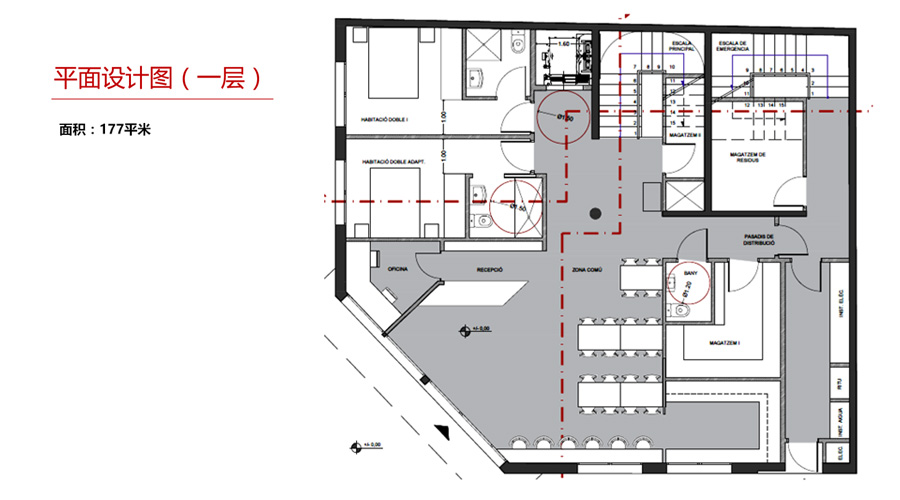 海滨繁华商区酒店大楼