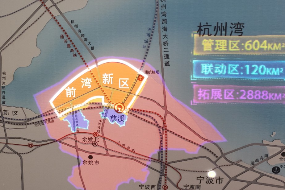 宁波前湾新区位置图图片