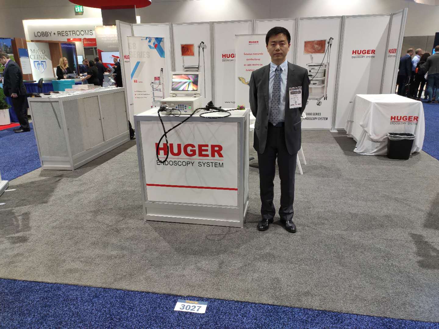 Huger attends DDW 2019 with FHD 3000 endoscopy system