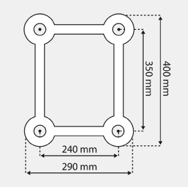 XD34-Aluminum Square Truss 400*290mm 