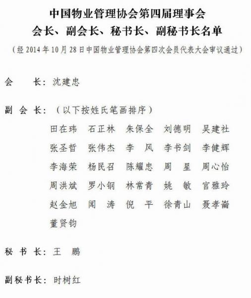 中国物业管理协会第四次会员代表大会北京召开 中国物业管理协会第四次会员代表大会北京召开