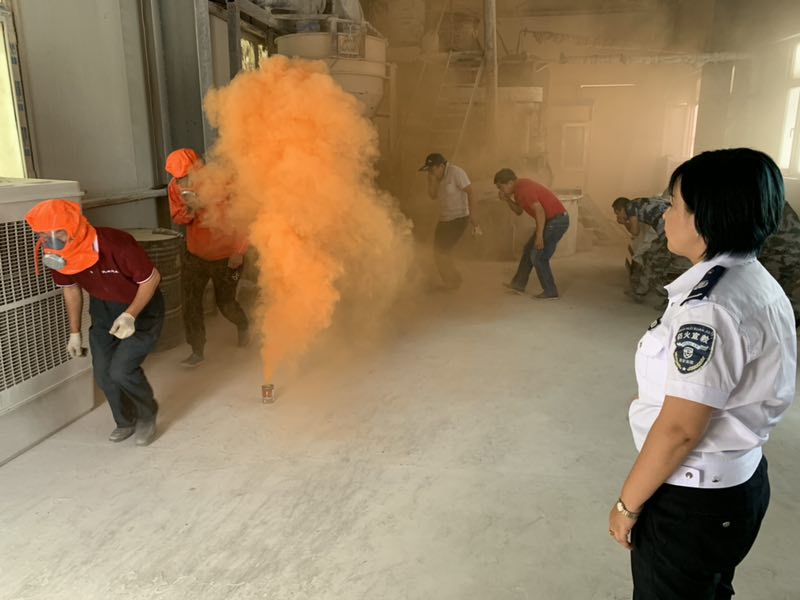 阿克苏地区四海建材有限公司组织进行消防演练