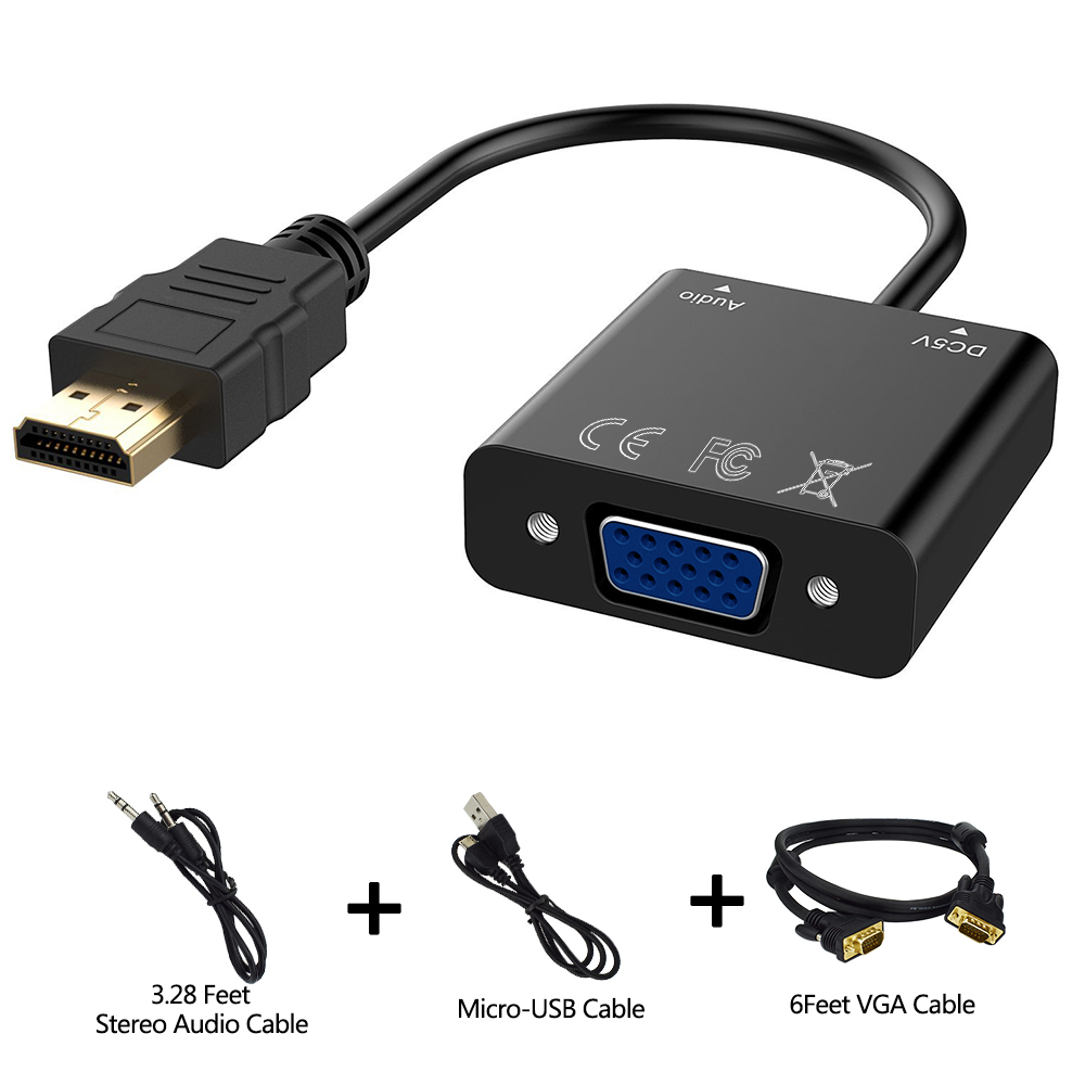 HDMI converter to VGA+audio&power