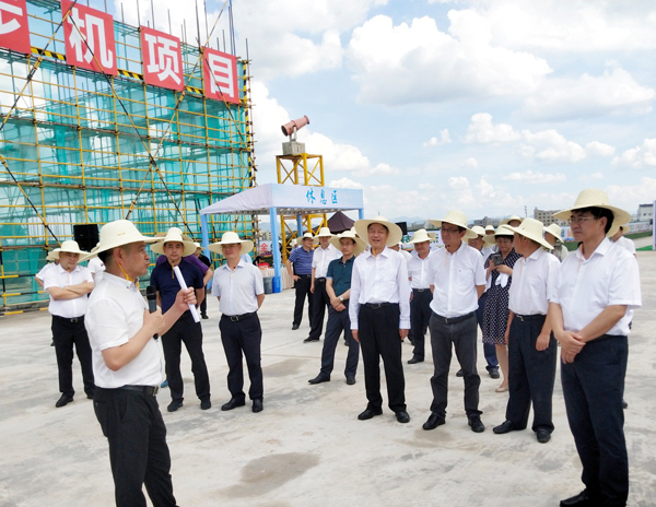 金华市四套班子领导考察王力长恬智能制造基地 金华市四套班子领导考察王力长恬智能制造基地