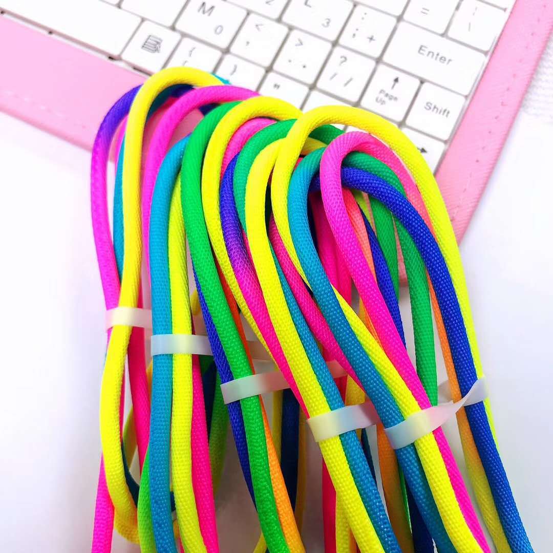 USB Mobile Data Charger Cable Rainbow TypeC