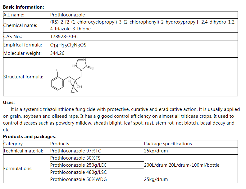Prothioconazole