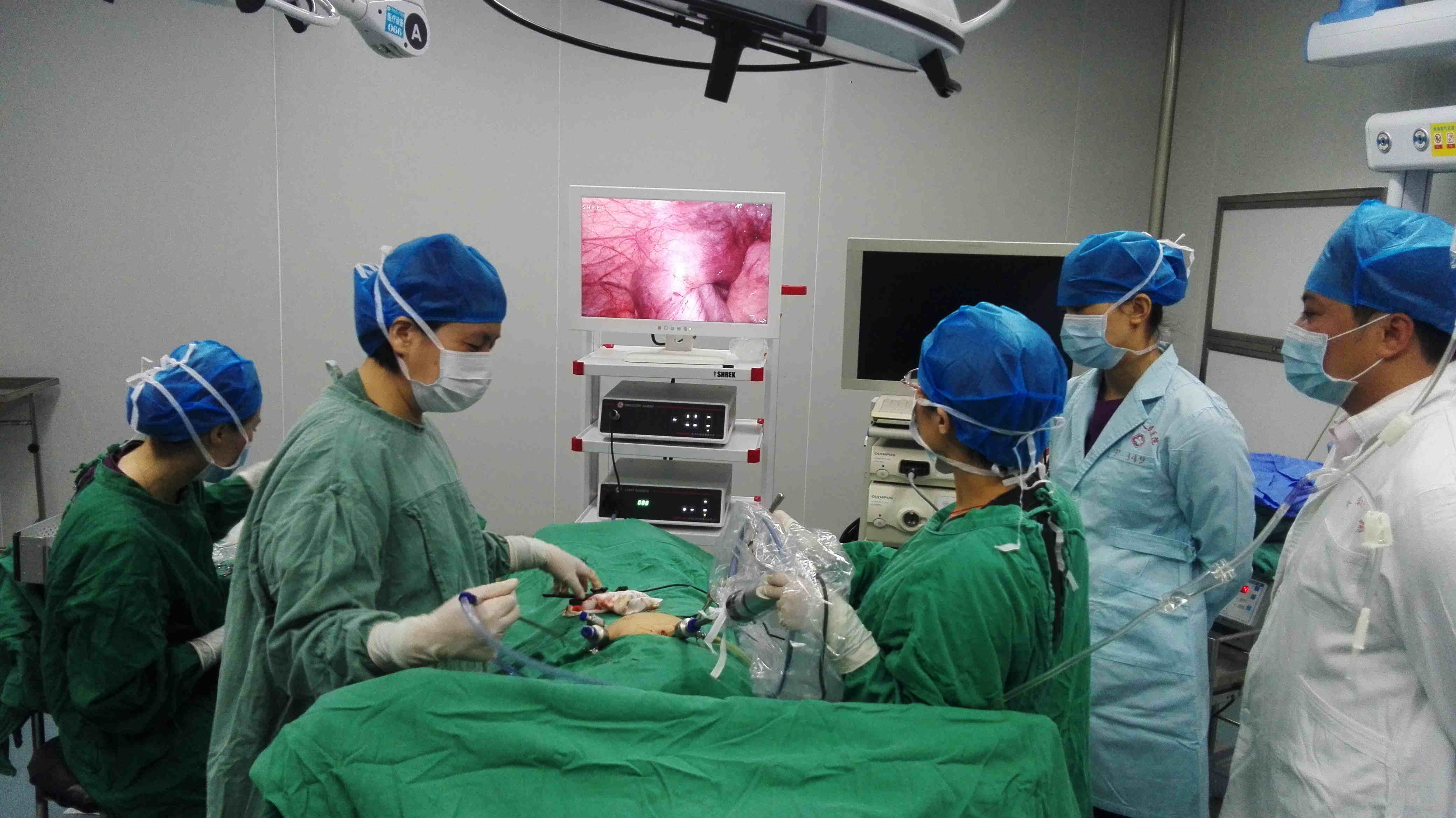 腹腔镜手术是怎么做图片
