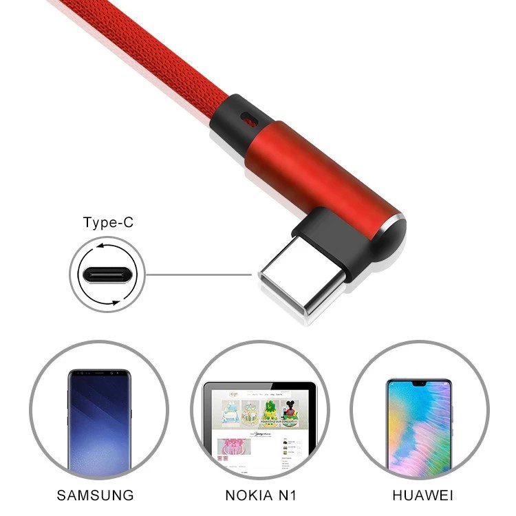 USB Data Charge Cable Right Micro