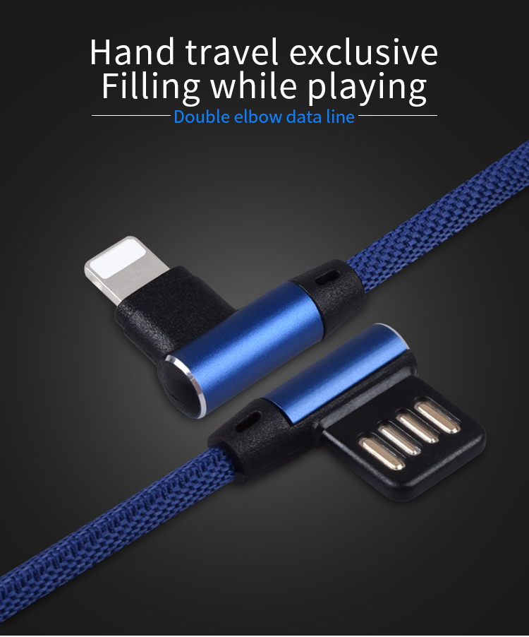 USB Data Charge Cable Right lightning