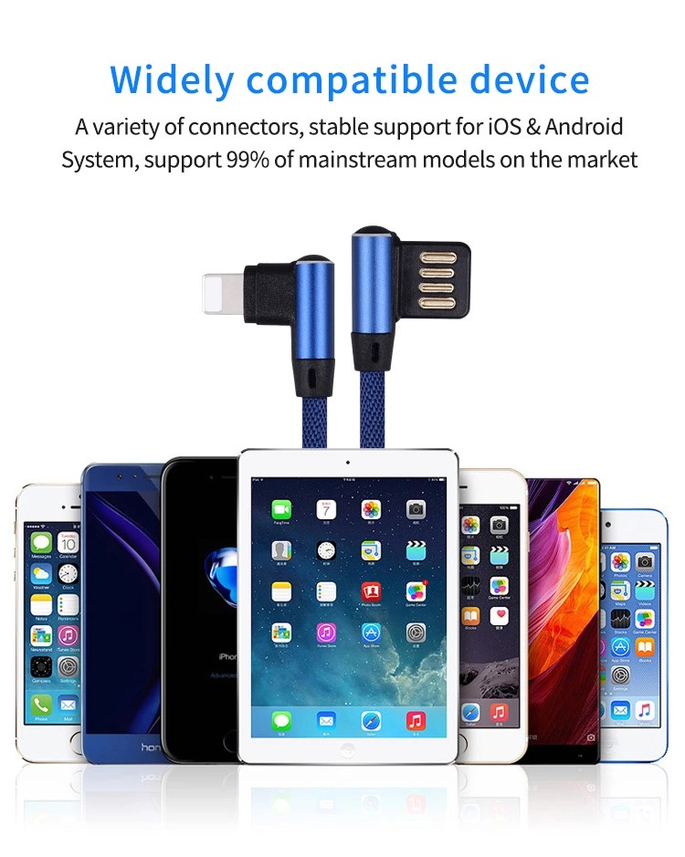 USB Data Charge Cable Right lightning