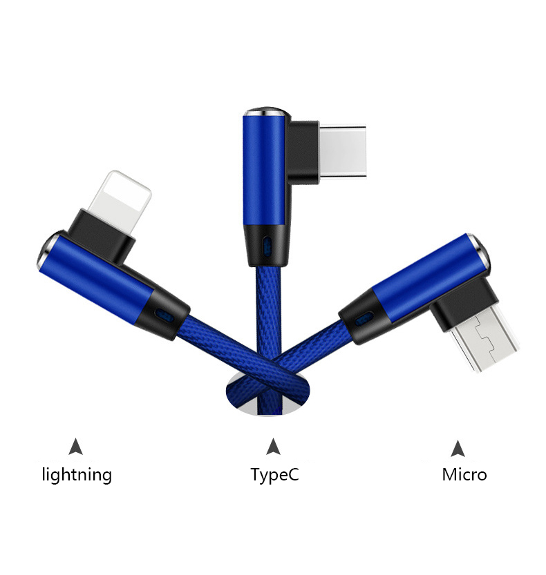 USB Data Charge Cable Right lightning