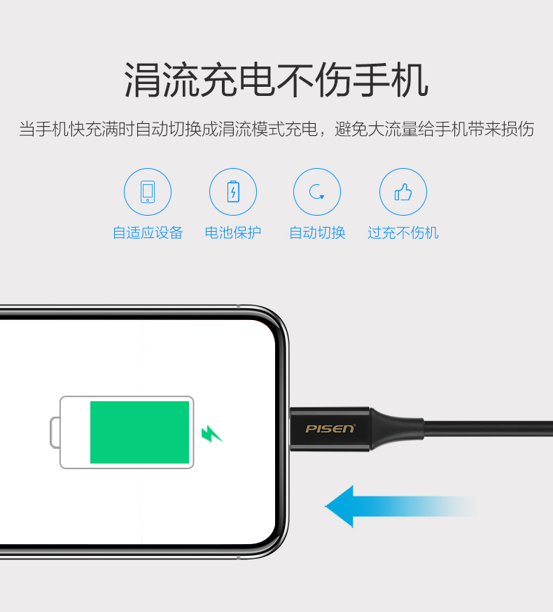 品胜抗弯折iPhone6数据线1米