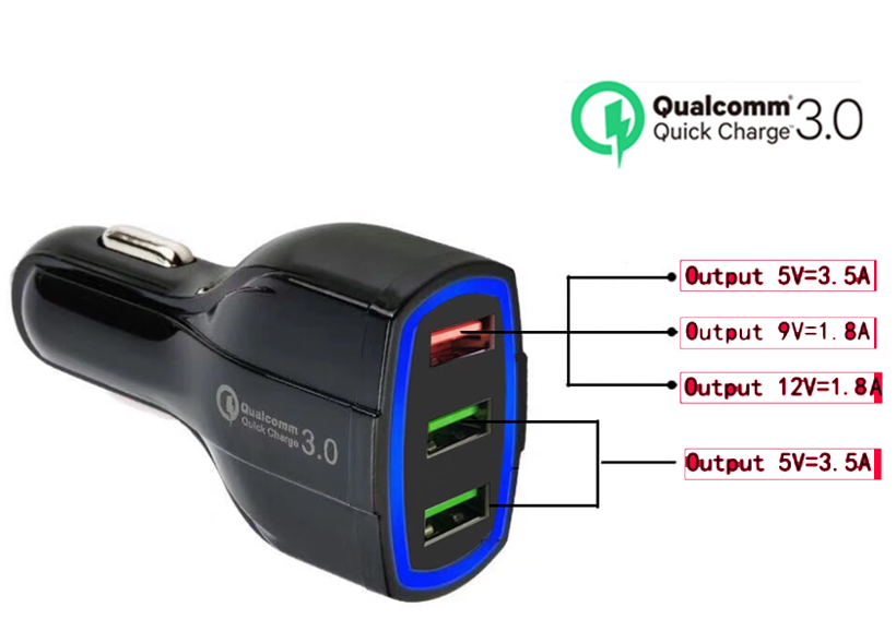 QC3.0 USB Car Charger