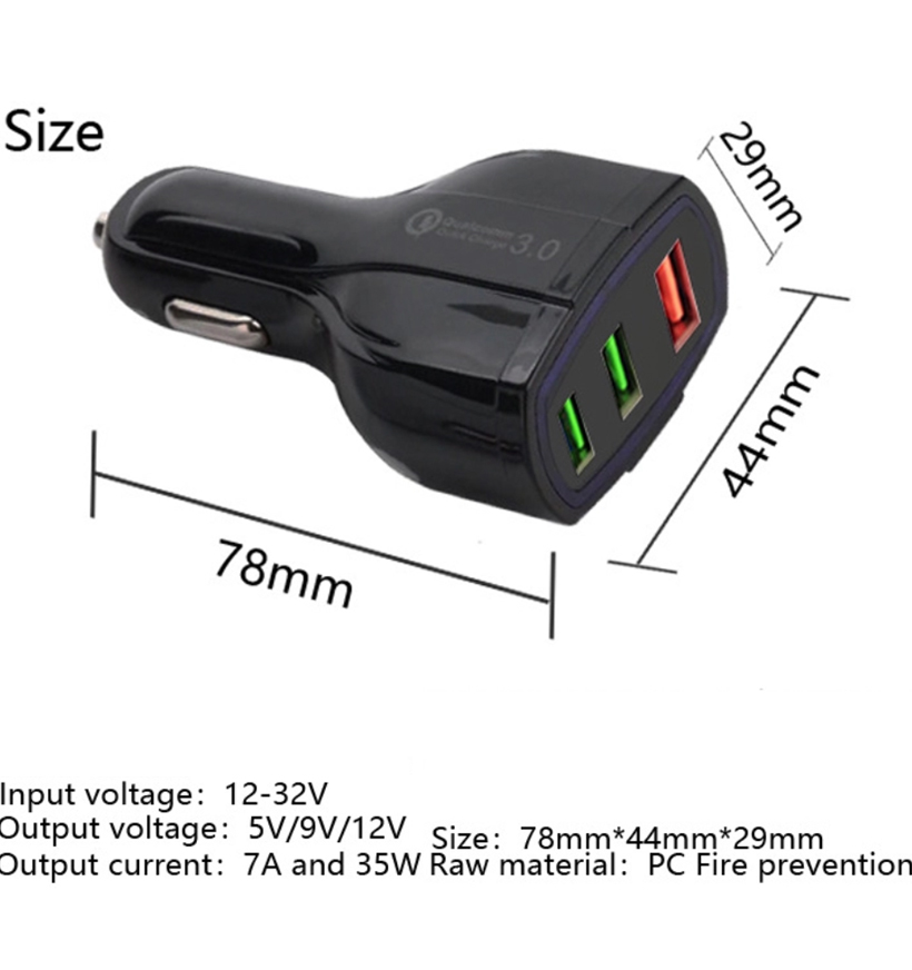 QC3.0 USB Car Charger