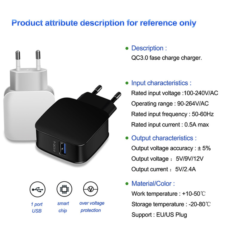 QC3.0 USB Car Charger 