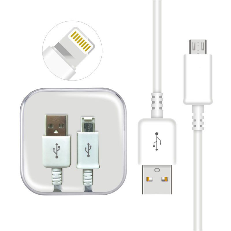 USB Mobile Data Charge Cable with Crystal packing