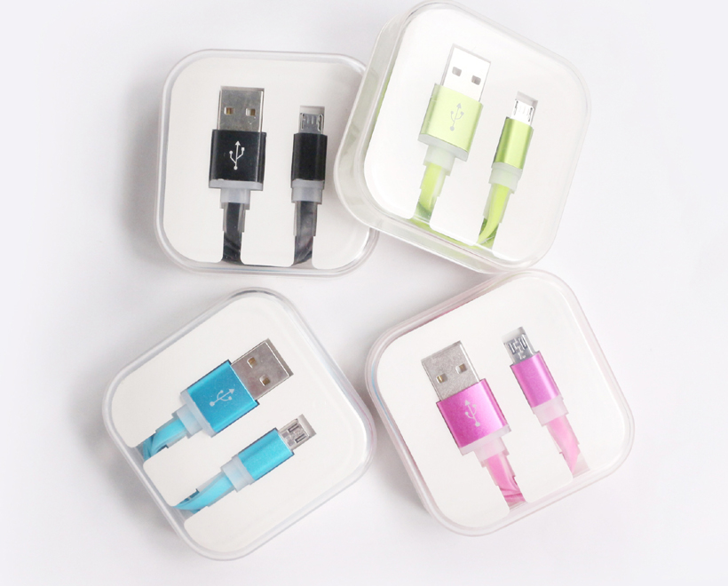 USB Mobile Data Charge Cable with Crystal packing