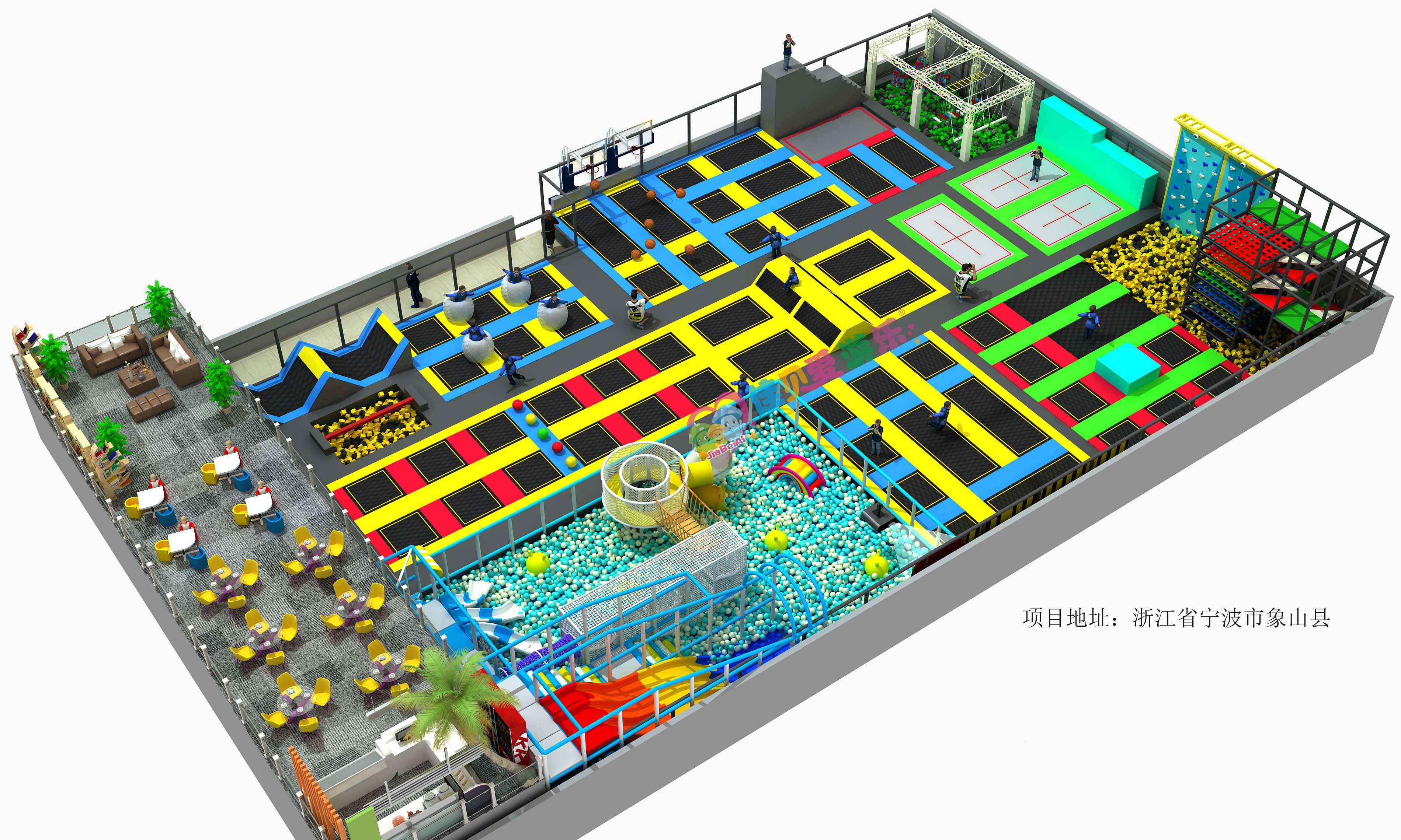 浙江宁波JUMP空间蹦床主题馆