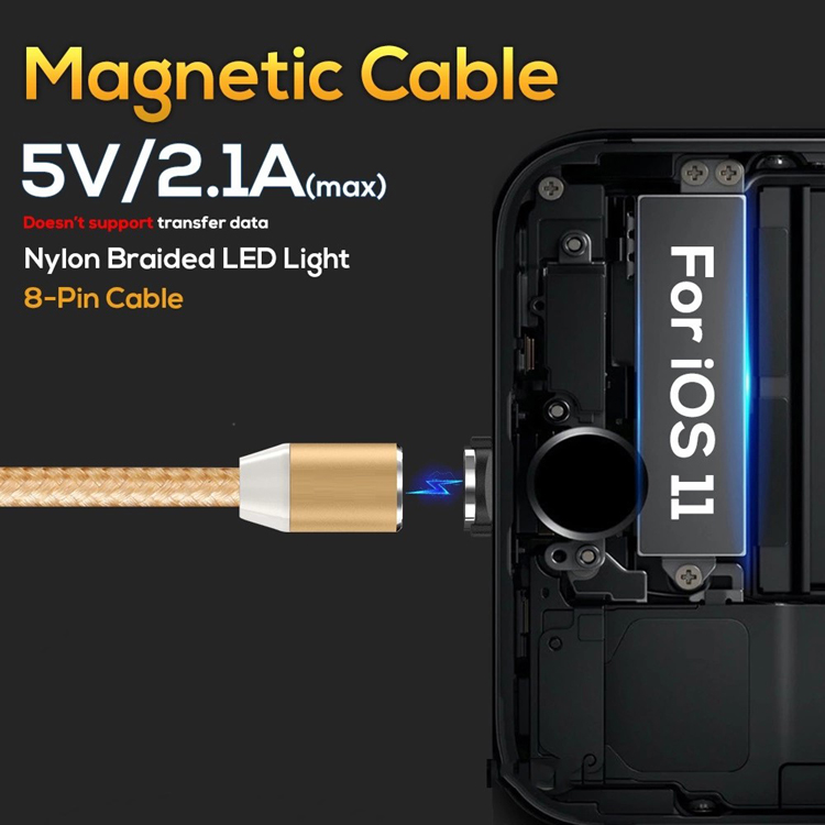 Magnetic charge cable