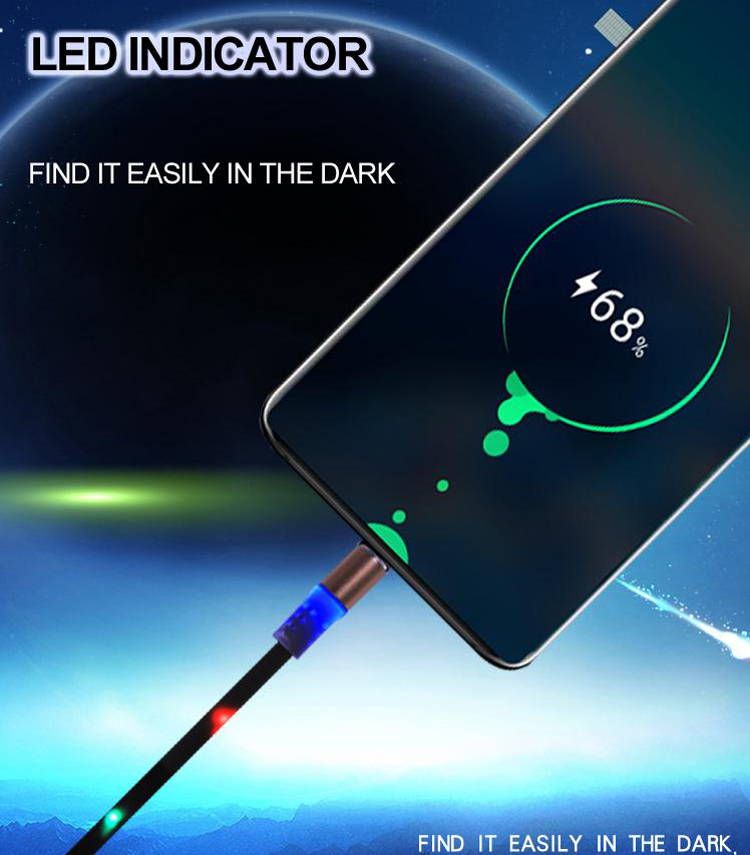 Magnetic Sound Controlled Luminescence data cable