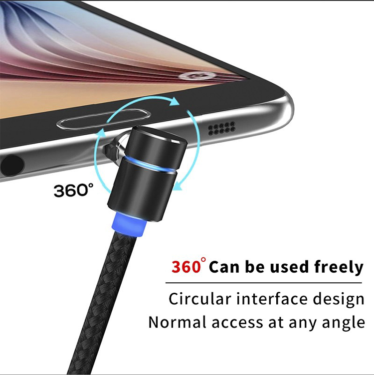 Magnetic charge cable “L' shap